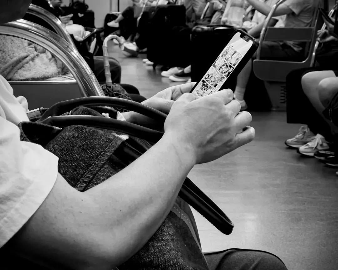 individual navigating public transportation options