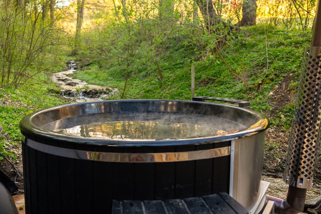 Hot tub in Lisbon camping site